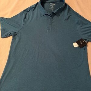 Men's 01.ALGO Performance Polo Shirt - Teal - XXL-Tall